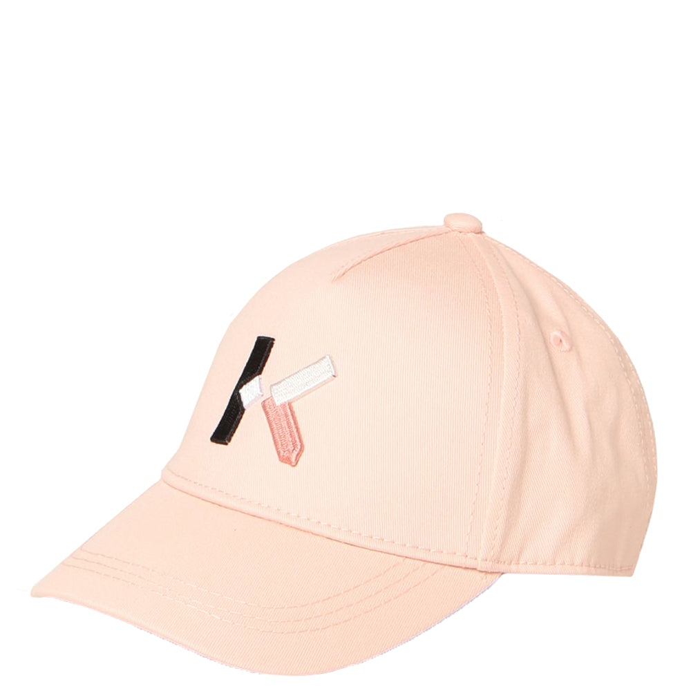 Kenzo Girls K Logo Cap Pink