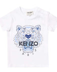 Kenzo Baby Boys Tiger T-Shirt White