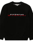 Givenchy Boys Logo Knit Sweater Black