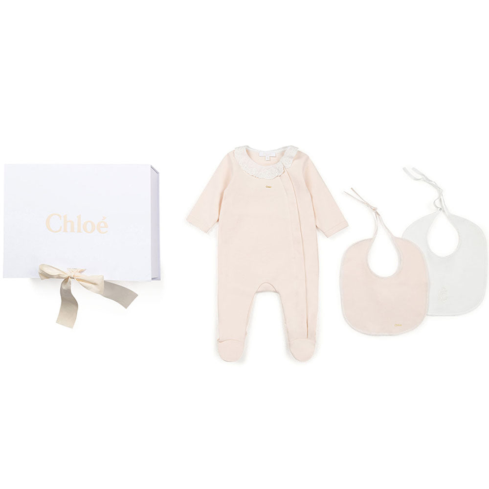 Chloe Girls Babygrow Set Pink