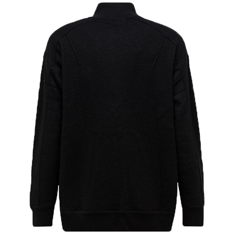 Y-3 Mens Half Zip Top Black