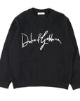 Dolce & Gabbana wool sweater with logo Black