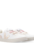 Veja Baby Girls V-10 Leather Sneakers Multicolour