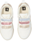 Veja Baby Girls V-10 Leather Sneakers Multicolour