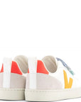 Veja Unisex Baby V-10 Velcro Strap Sneakers White
