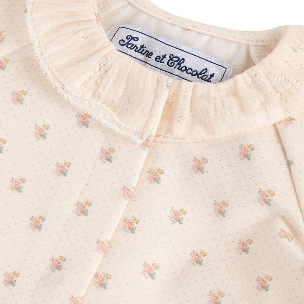 Tartine Et Chocolat Baby Girls Nuit Layette Babygrow Beige