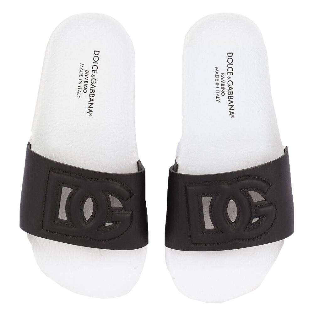 Dolce &amp; Gabbana Unisex Logo Sliders Black