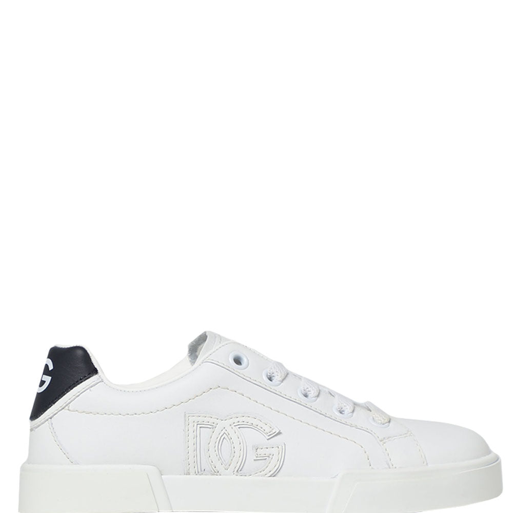 Dolce &amp; Gabbana Boys DG Logo Sneakers White