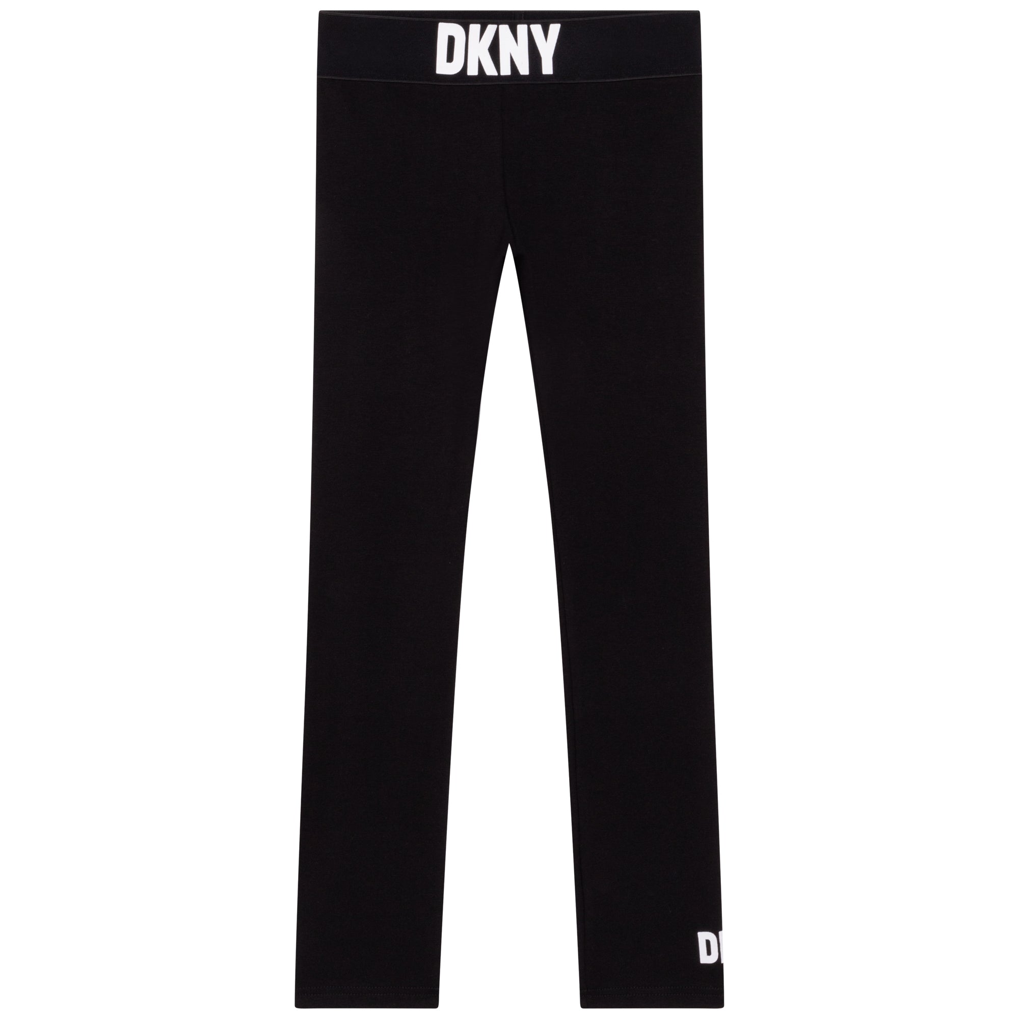 DKNY Girls Waist Band Logo Track Bottoms Black