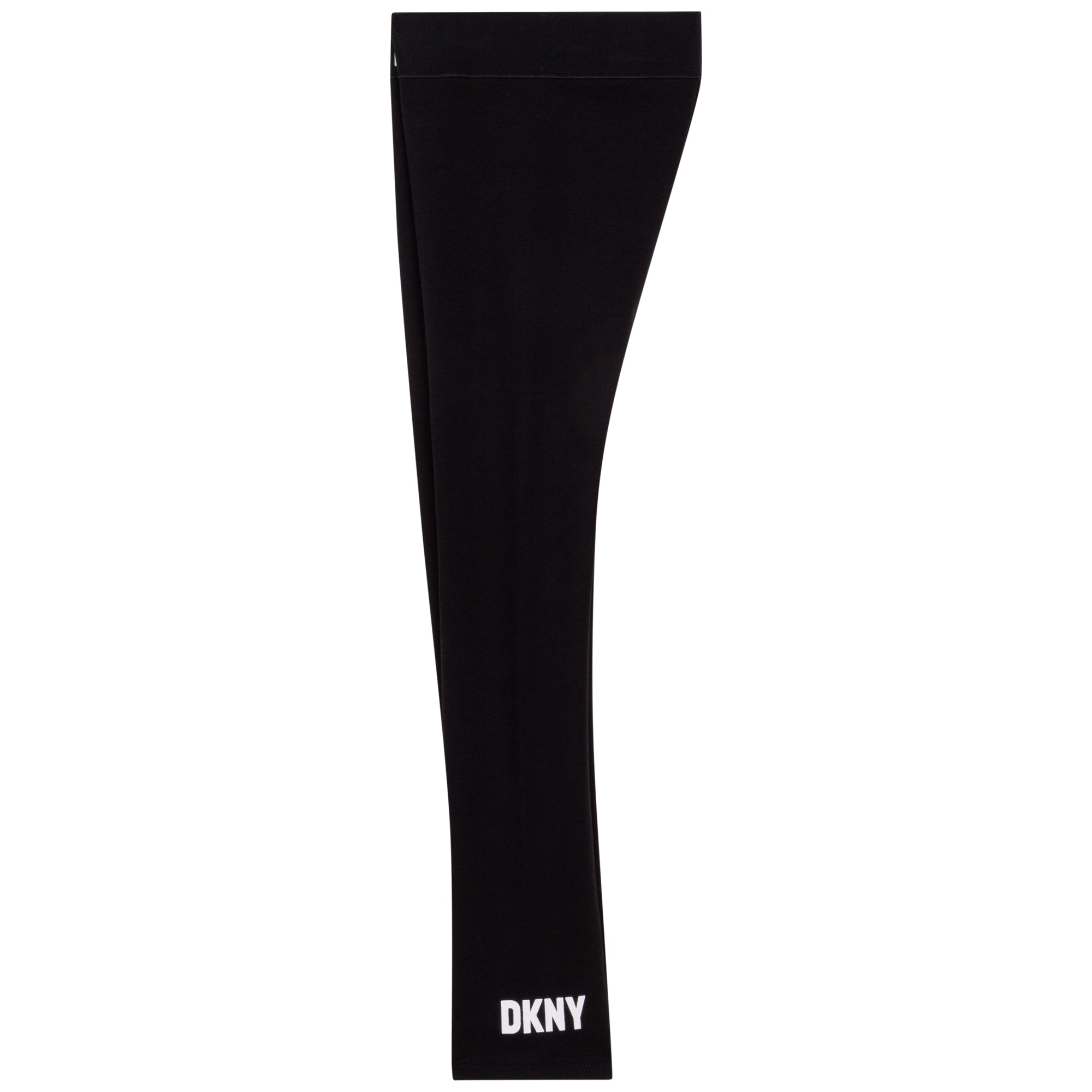 DKNY Girls Waist Band Logo Track Bottoms Black