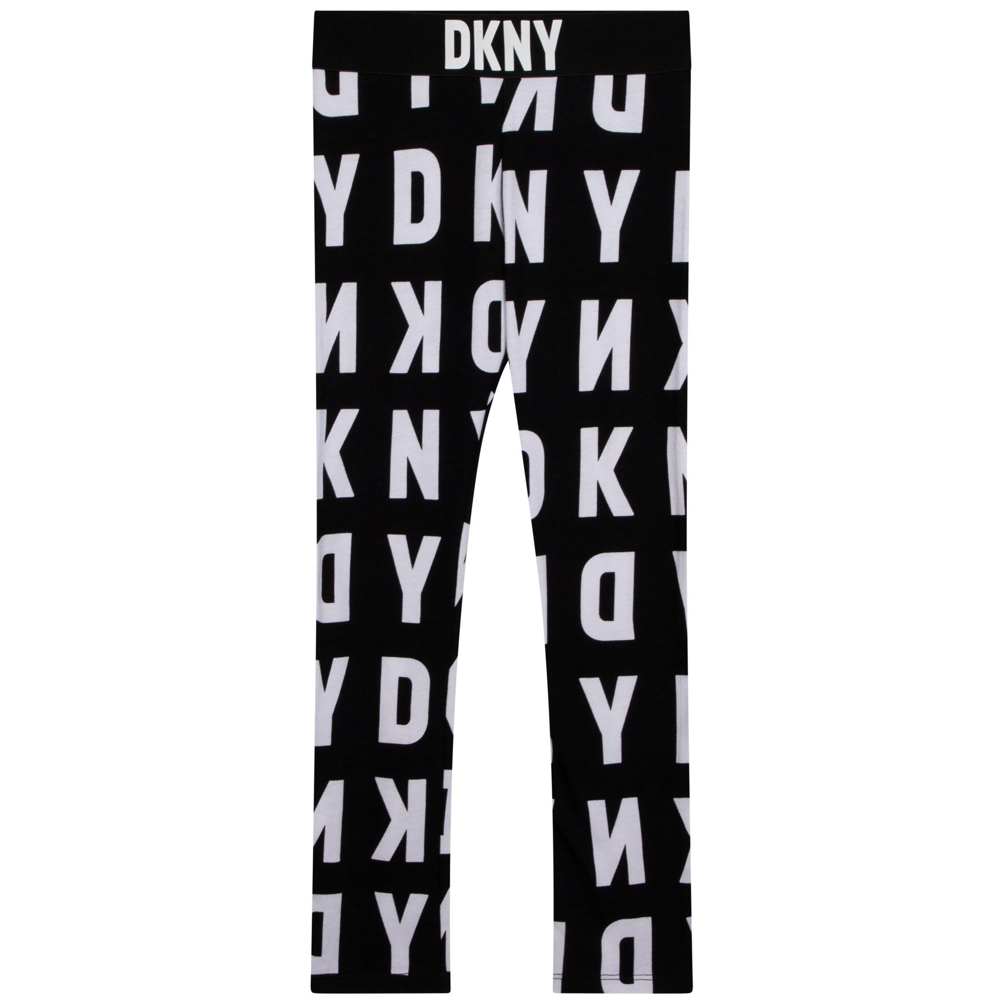 DKNY Girls All Over Logo Track Pants Black