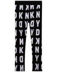 DKNY Girls All Over Logo Track Pants Black