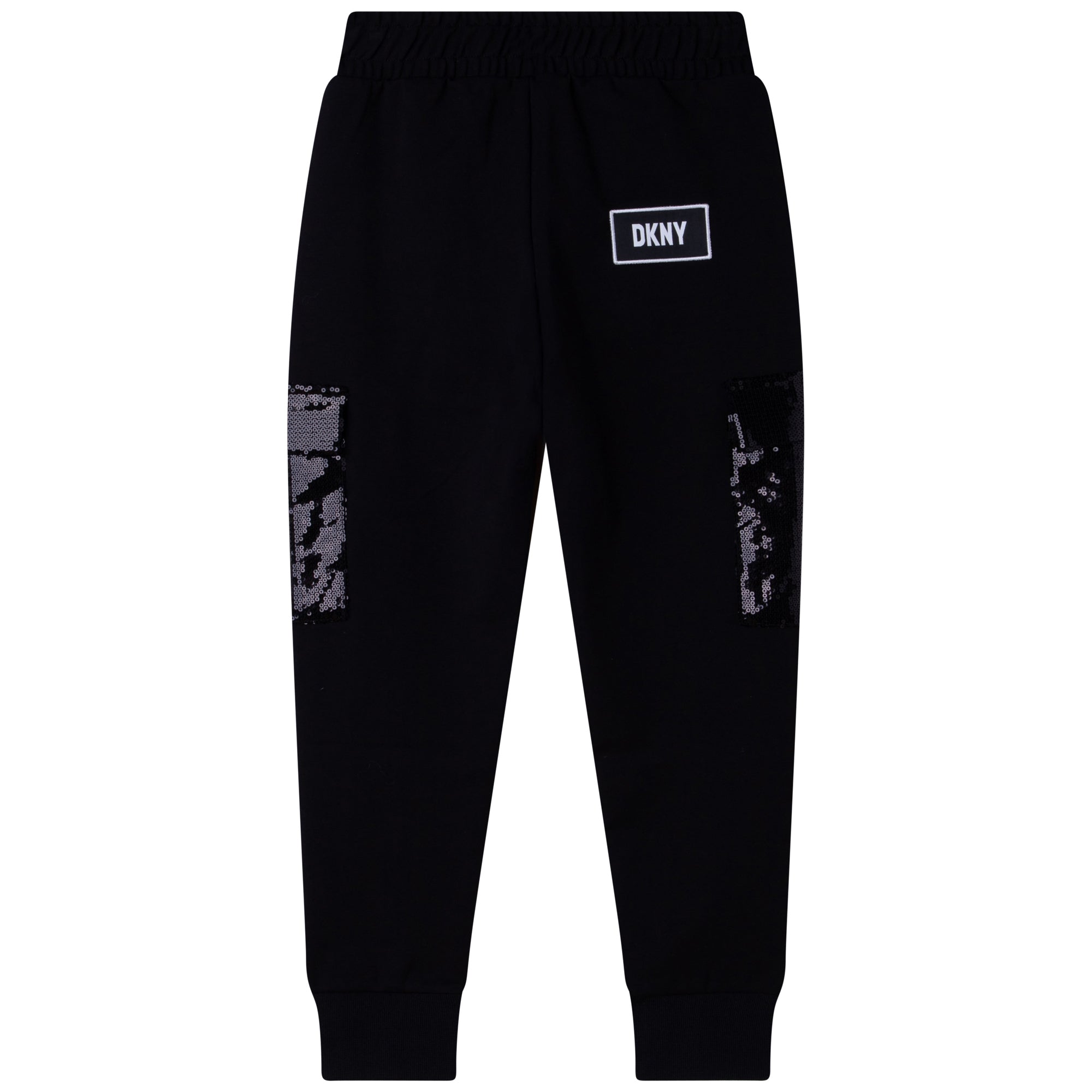 DKNY Girls Sequin Joggers Black