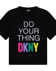 Dkny Girls Do Your Thing Logo T-shirt Black