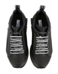 Dolce & Gabbana Boys Leather Logo Trainers Black