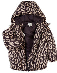 Kenzo Girls Leopard Print Jacket Grey