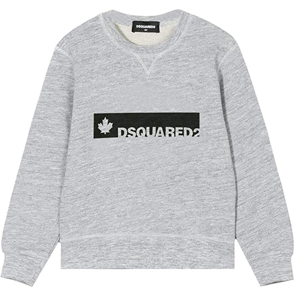Dsquared2 Boys Printed Logo Sweater Grey