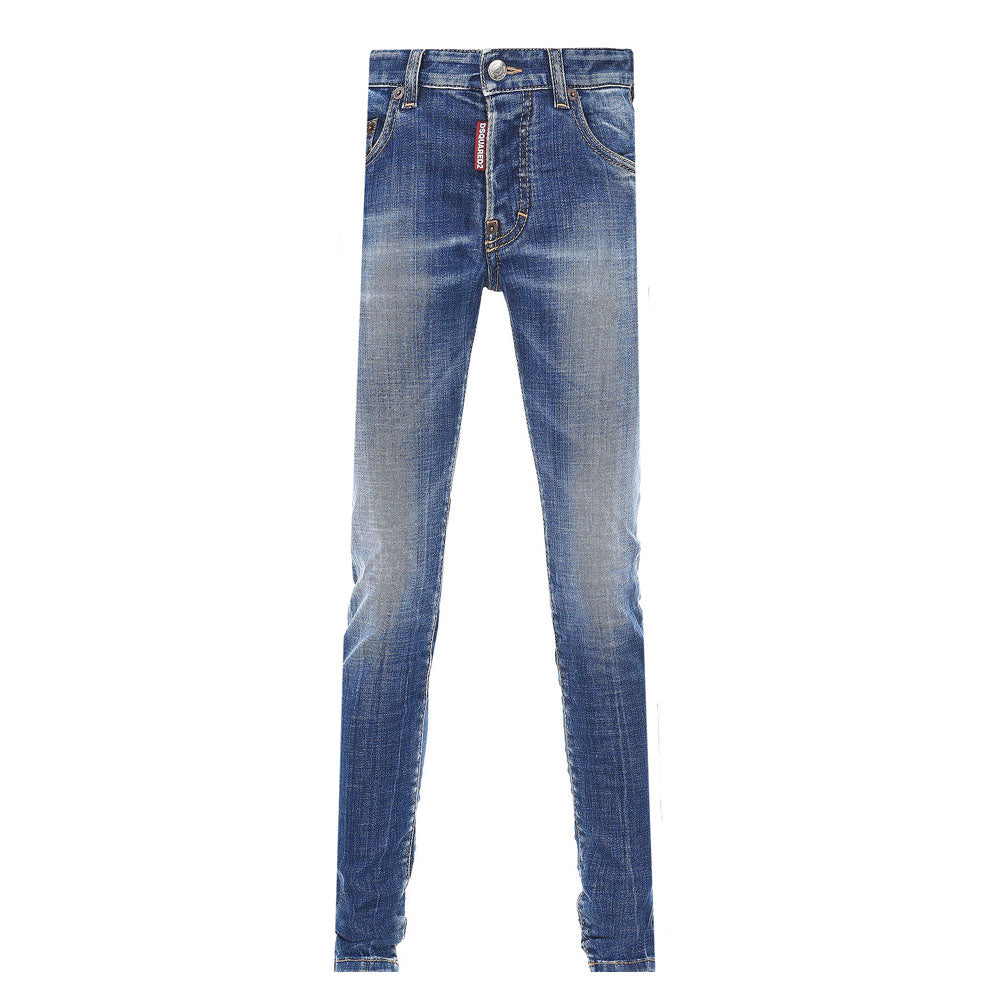 Dsquared2 Boys Faded Skinny Jeans Blue