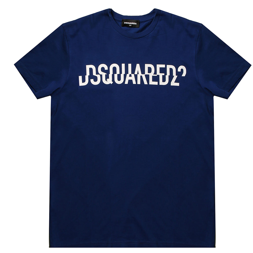 Dsquared2 Boys Cotton T-shirt Blue