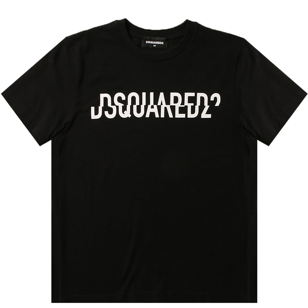 Dsquared2 - Boys Jersey Logo T-shirt Black