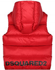 Dsquared2 Boys Puffer Gilet Red