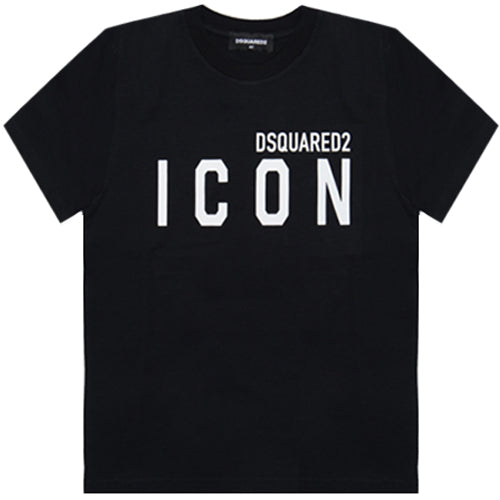 Dsquared2 - Boys Black logo-print cotton T-shirt