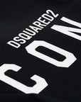 Dsquared2 Boys Black logo print cotton sweatshirt