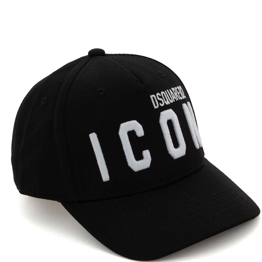 Dsquared2 Kids Logo Embroidered Logo Cap Black