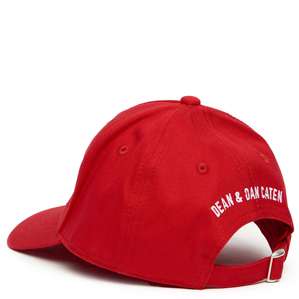 Dsquared2 Kids Logo Embroidered Logo Cap Red