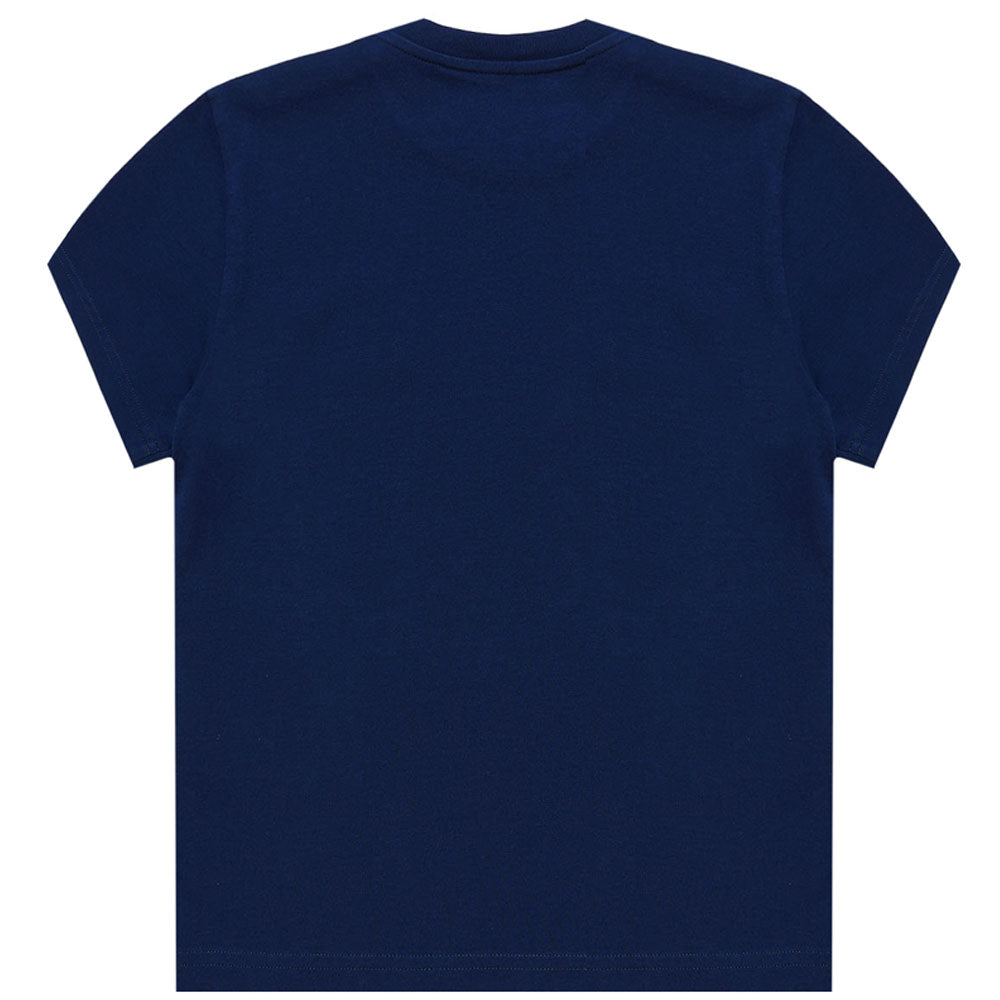 Dsquared2 Boys Logo Print Cotton T-Shirt Navy