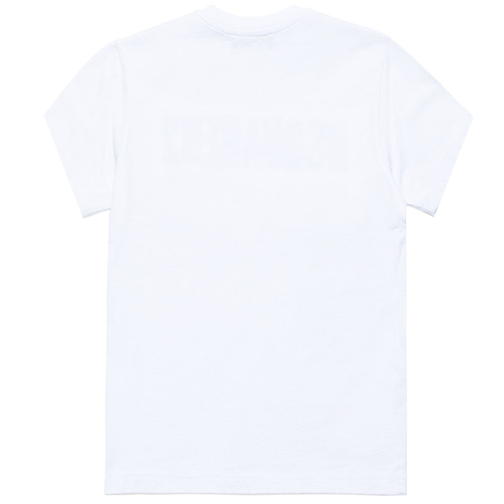 Dsquared2 Boys Logo Print Cotton T-Shirt White