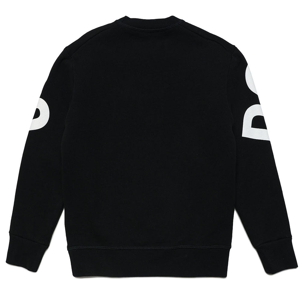 Dsquared2 Boys Logo Print Cotton Sweatshirt Black