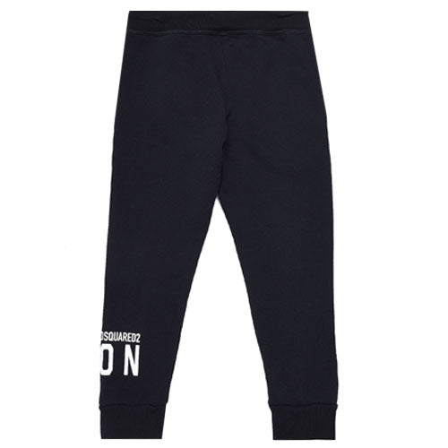 Dsquared2 Boys Black Logo Tracksuit Bottoms Black