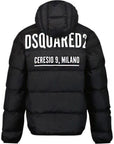 Dsquared2 Boys Hooded Logo Jacket Black
