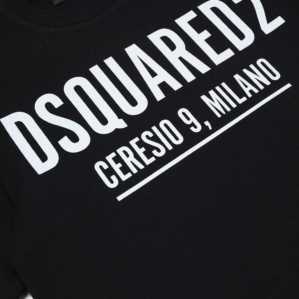 Dsquared2 Boys Logo T-shirt Black