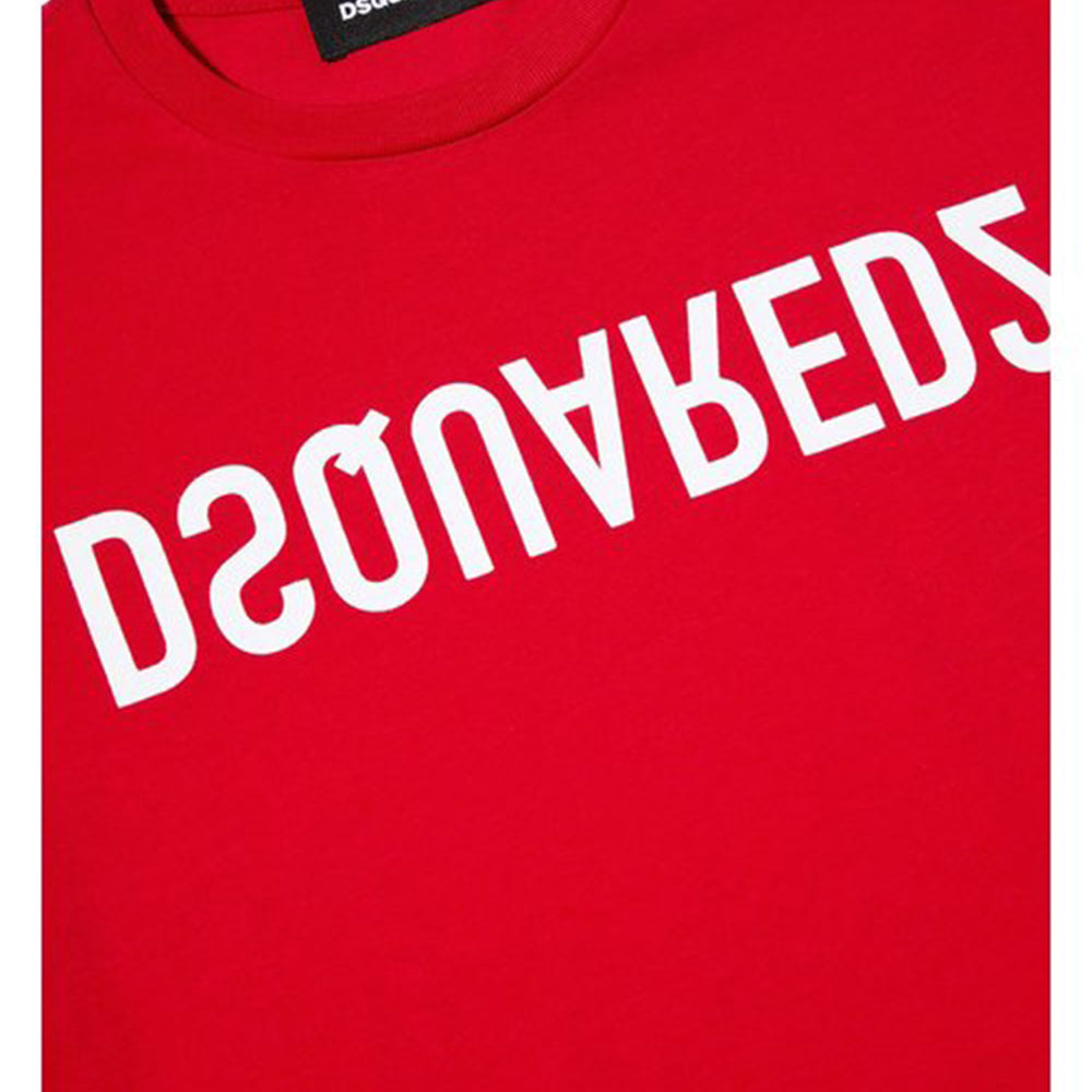 Dsquared2 Boys Logo T-shirt Red