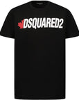 Dsquared2 Boys Cotton T-shirt Black