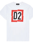 Dsquared2 Boys D2 Logo T-shirt White