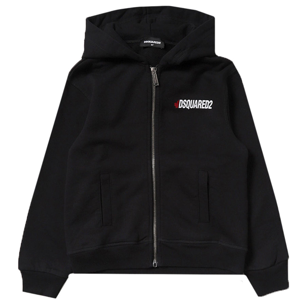 Dsquared2 Boys Logo Hoodie Black