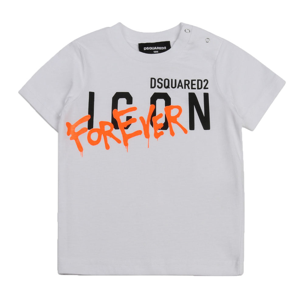 Dsquared2 Baby Boy Icon Forever T-shirt White