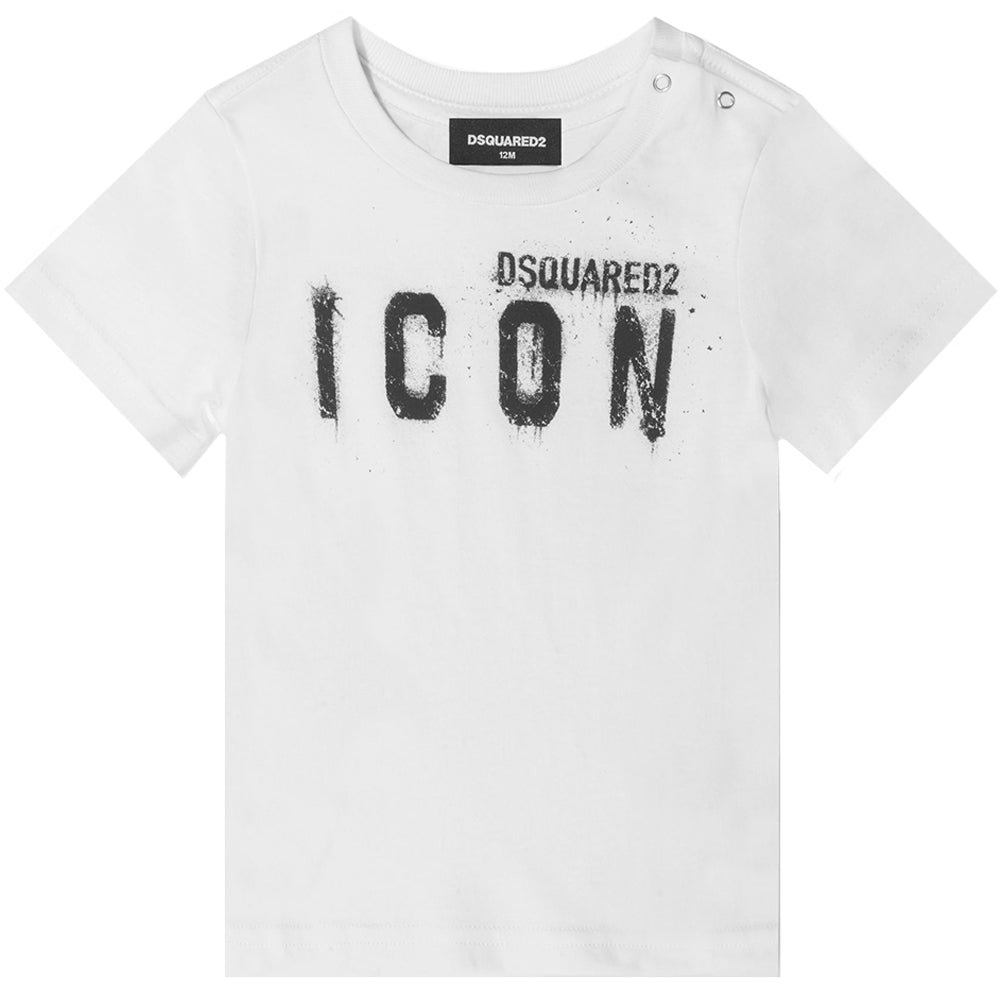 Dsquared2 Baby Boys Icon T=shirt White