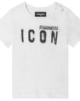 Dsquared2 Baby Boys Icon T=shirt White