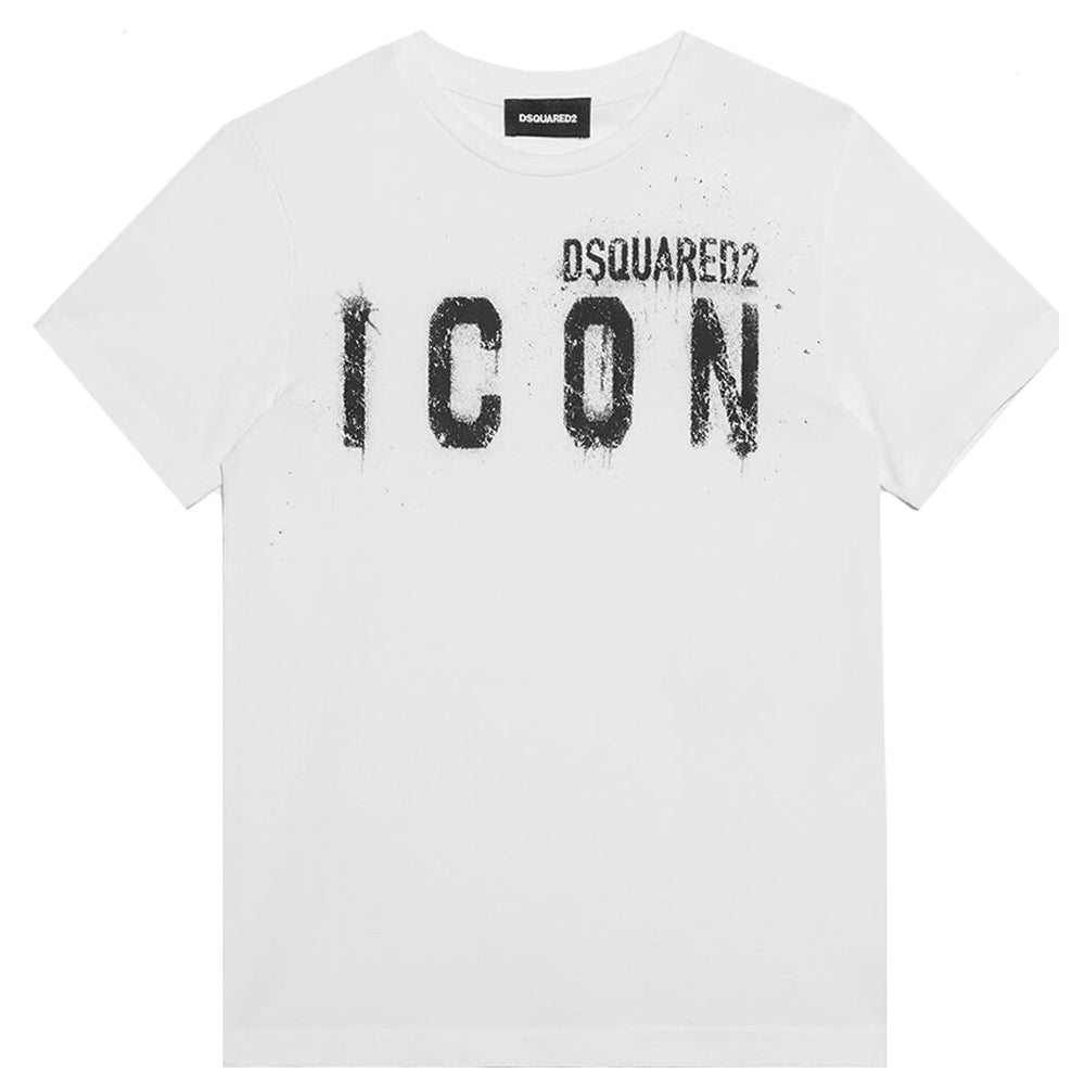Dsquared2 Boys Icon Logo T-shirt White