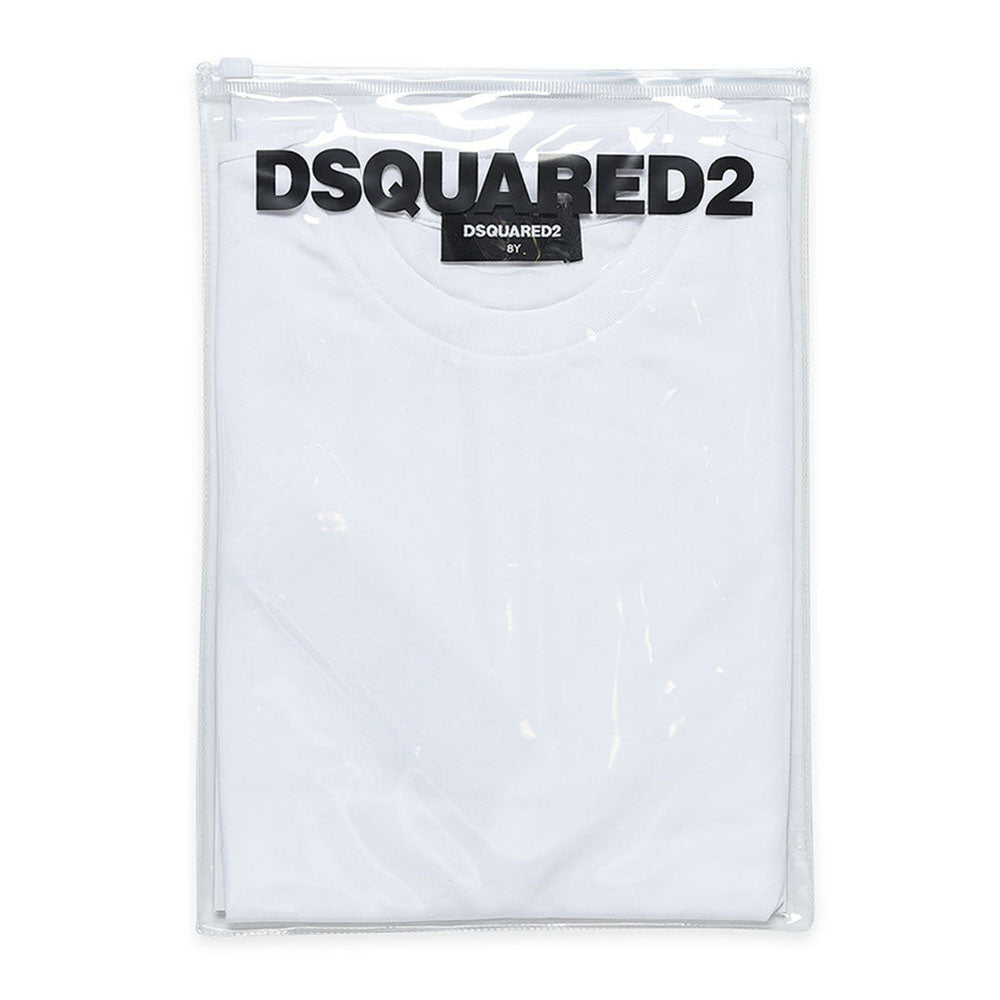 Dsquared2 Boys Logo Print T-shirt White