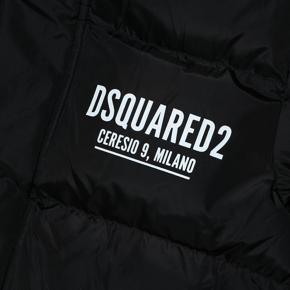 Dsquared2 Boys Logo Print Padded Jacket Black