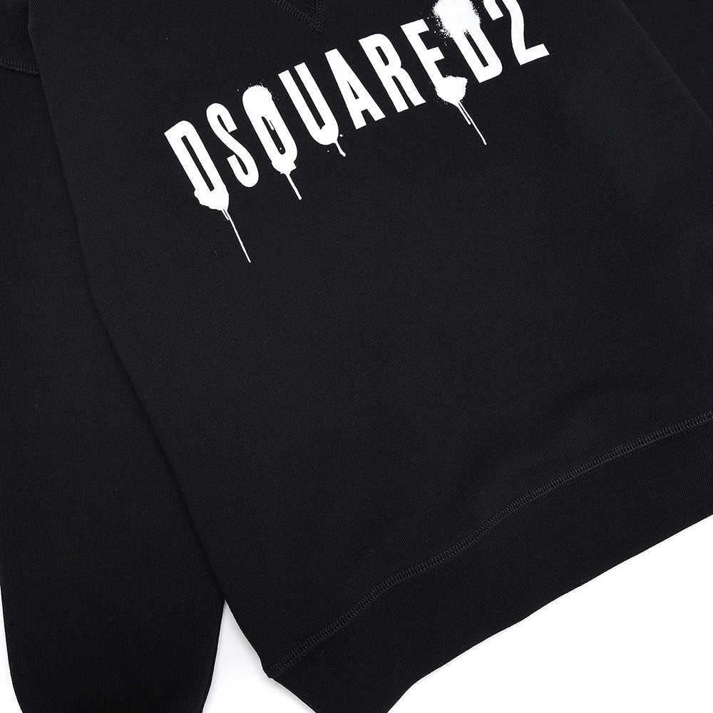 Dsquared2 Boys Splatter Logo Sweater Black