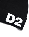 Dsquared2 Boys Logo Knitted Beanie Black