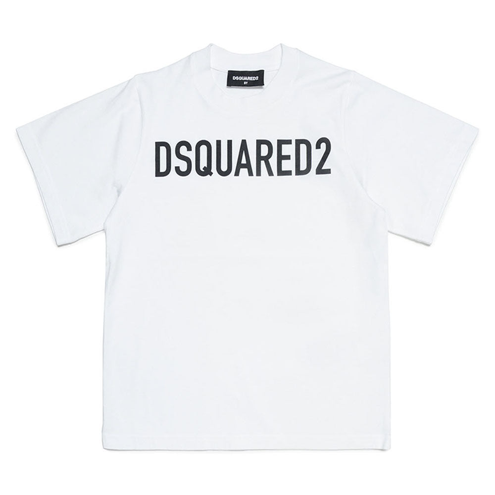 Dsquared2 Boys Slouch Fit T-shirt White