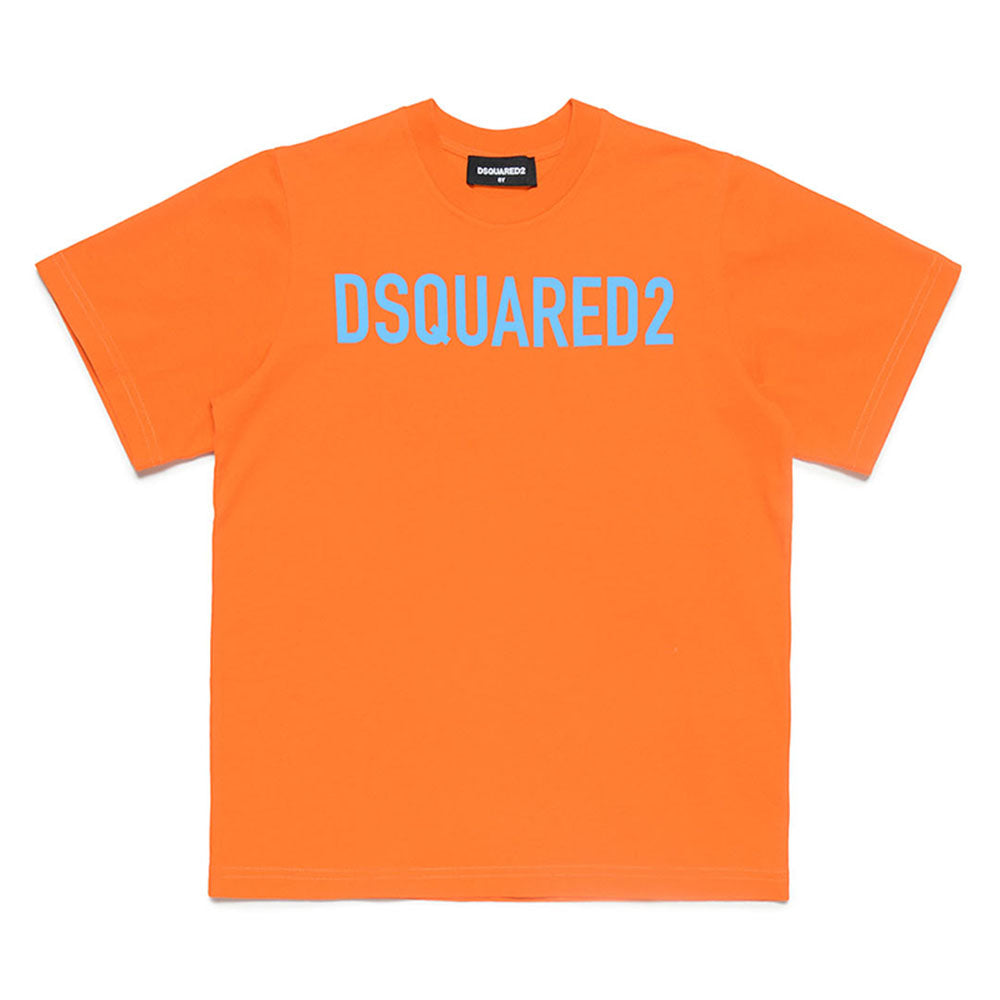 Dsquared2 Boys Slouch Fit T-shirt Orange