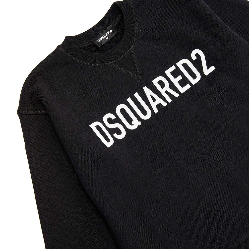 Dsquared2 Boys Logo Print Sweater Black